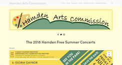 Desktop Screenshot of hamdenartscommission.org