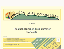 Tablet Screenshot of hamdenartscommission.org